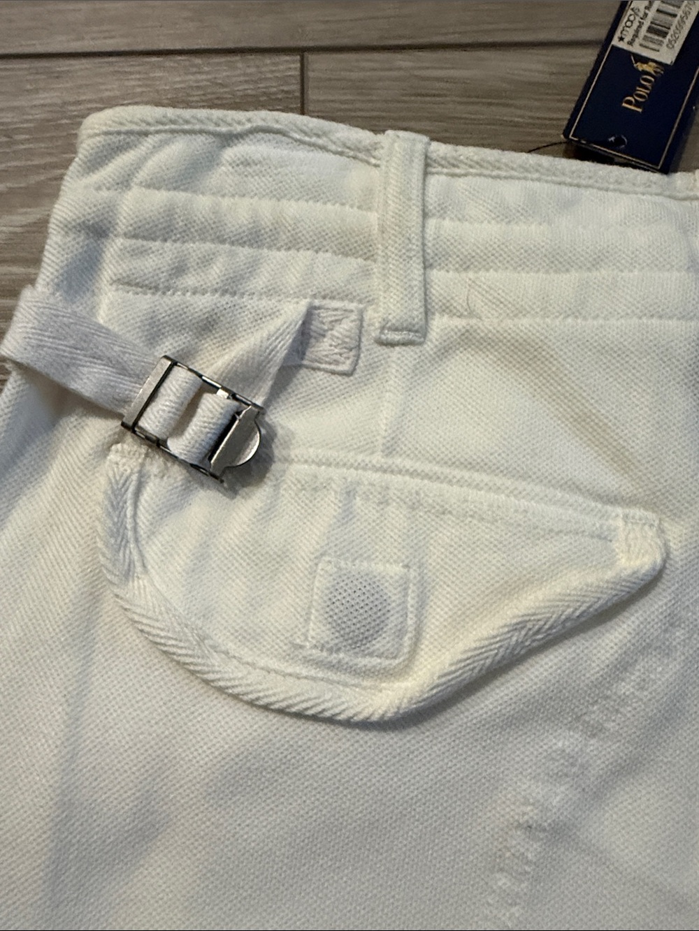 Vintage/Y2K Men’s Polo Off-White Cargo Shorts Sz M - Picture 11 of 12